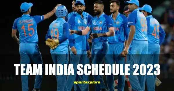 Team India Schedule 2023