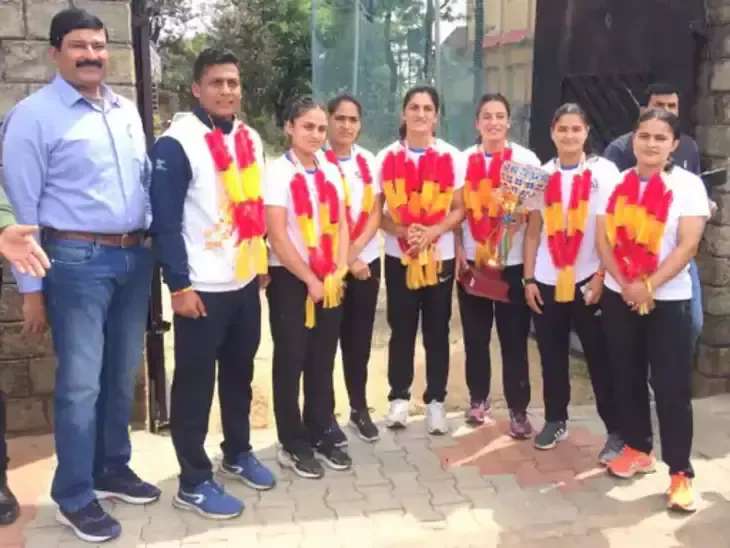 Himachal women's kabaddi team won silver medal, national level competition held in Haryana